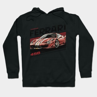 Ferrari 458 Italia Vintage Car Hoodie